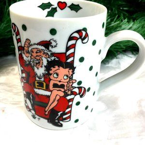 Betty Boop Coffee Cup1992 Christmas Mug Vtg EUC